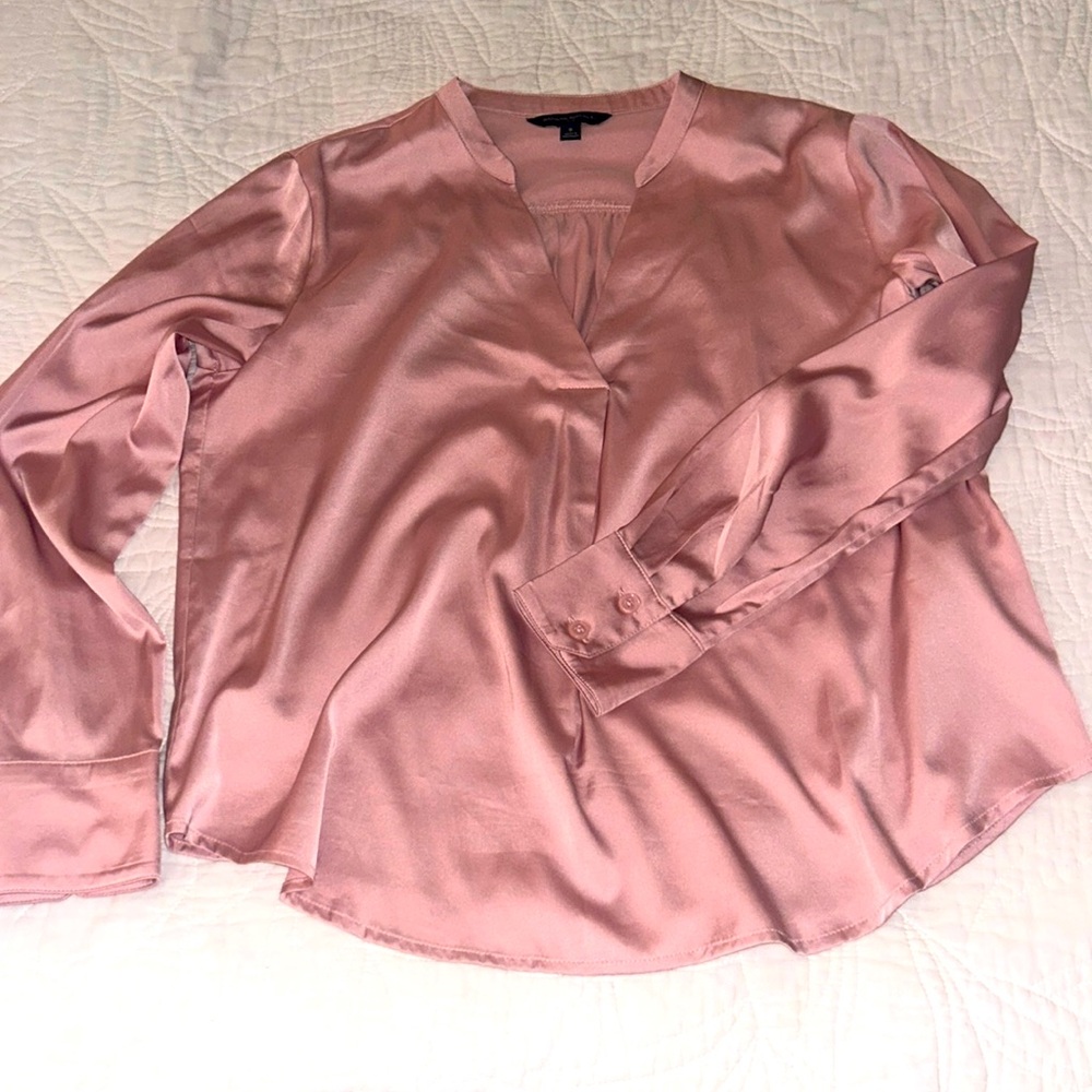 NWOT pink satin top from Banana Republic